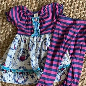 Wildflowers bird deer set size 4